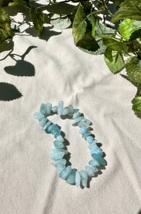 Aquamarine Chip Bracelet