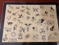 Image 1 of 1983 “Short Stuff” Flash sheet by Malone- his sample sheet laminated