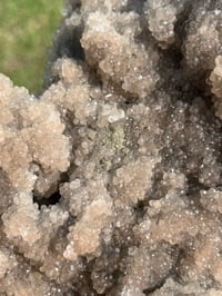 Image 3 of Smoky Champagne Druzy Quartz & Chalcopyrite Statement Cluster| #3075
