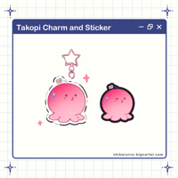 Takopi’s Original Sin Charm and Sticker