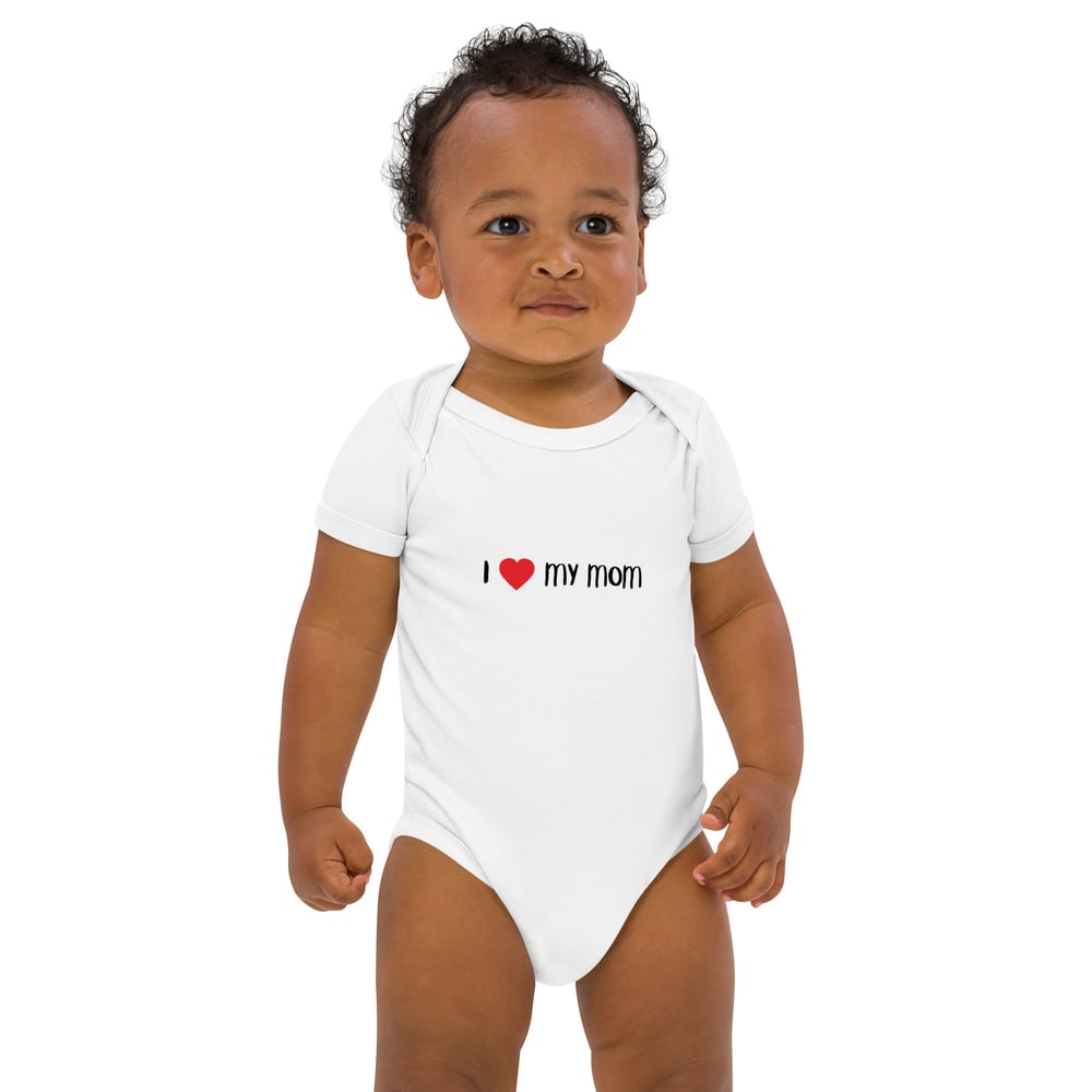 Image of Organic cotton Mom Love baby bodysuit