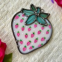 Image 3 of Ivory Strawberry Suncatcher