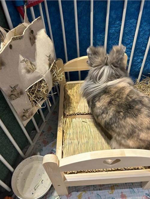 Image of Handmade Hanging Hay Bag