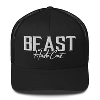 Image 3 of Beast Embroidered Trucker Cap with mesh back