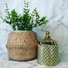 Geo Cut Glass Candle 230g - GOLD  **ONLY 6 AVAILABLE**