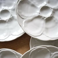 Image 5 of Lot de 10 assiettes à huîtres en porcelaine