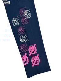 Image 3 of SWEATPANTS V2 (M) - NAVY/WHITE/PINK 