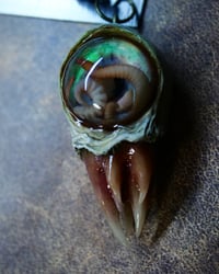 Image 13 of Nebula Hatchling Snaggletooth Pendant - Handmade,  2" OOAK