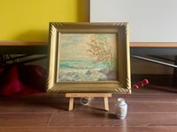 Image 1 of Charming Landscape Oil on Canvas Board