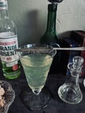 Cuillère à absinthe, en métal argenté poinconné, début 1900