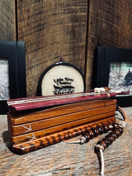 Image of Purple Heart/Mahogany with Holly and snakewood inlay