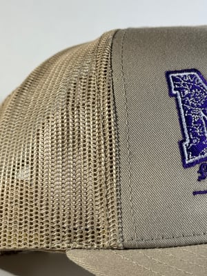 Image of Bandana Logo Khaki/Purple Trucker
