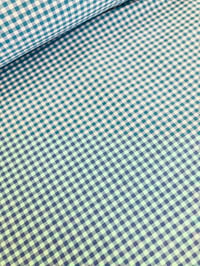 Image 1 of Loneta/Vichy - Doble Cara - Cuadro Pequeño - AZUL TURQUESA - 8€/m