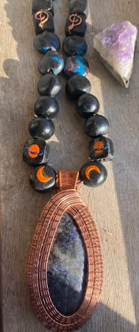 Image 3 of Soul Armor Series: Copper + Cosmic Beads Statement Necklace