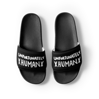 Image 4 of Men’s Unfortunately Human slides Black