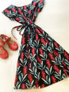 Ready Made Bottlebrush Midi A-line Shift Dress with Free Postage 