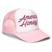 Image 2 of American Honey Stars Pink Foam Trucker Hat | Otto Cap from PatriotsCo.com
