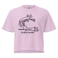 Image 1 of Women’s heavyweight boxy tee airplane 