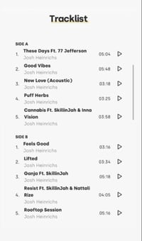 Image 2 of Josh Heinrichs Autographed Big Hits CD