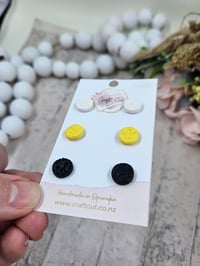 Image 3 of Canary Embossed Stud Pack