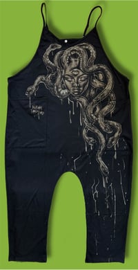 Image 1 of “MAD MEDUSA” BLEACH PAINTED BAGGY JUMPER XL