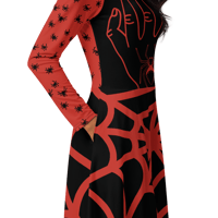 Image 1 of Spidey Sense Long Sleeve Midi Dress