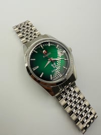 Image 7 of Rado Golden Horse Auto Men’s Watch Green Dial Date Steel Bracelet Swiss Made