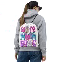 Drawstring bag- Mom Wife Boss