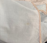 Image 11 of Vintage Pale Blue Cotton Midi Slip Dress   with Trim- Size M