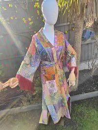 Image 2 of Fiesta fringe kaftan - sample - only one available 8-16uk
