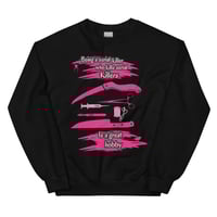 Image 1 of Officially licensed being a serial killer Unisex Sweatshirt