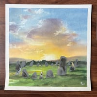 Image 1 of ORIGINAL ARTWORK - Stone Circle - 30x30cm