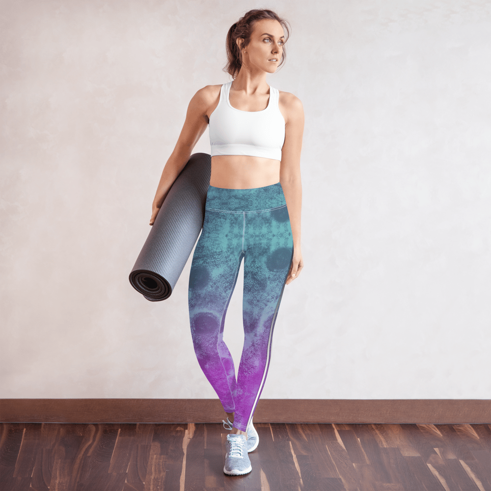 Image of Abstract Autumn Yoga Leggings