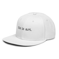 Image 1 of this is art. - snapback hat