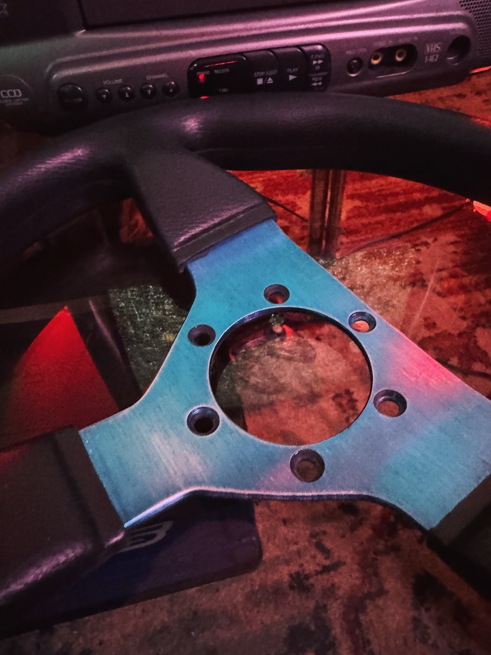 Blue Retro Racing Wheel (310MM)