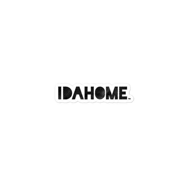 IDAHOME Topo Text Bubble-free stickers