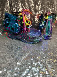 Image 5 of Glitter glam sequence  Mini Wallet winter boots 