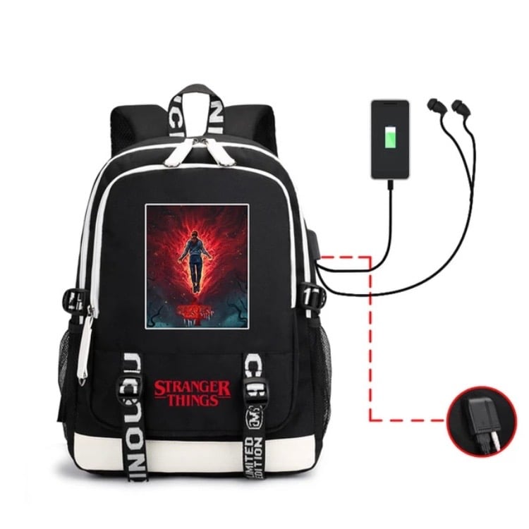 Image of Stranger Things “Ascending” luminous USB charge backpack