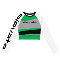 Image 1 of Elevate Classic Recycled Long-Sleeve Crop Top