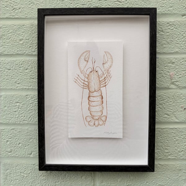 Image of £50 originals - Lobster watercolour & tea