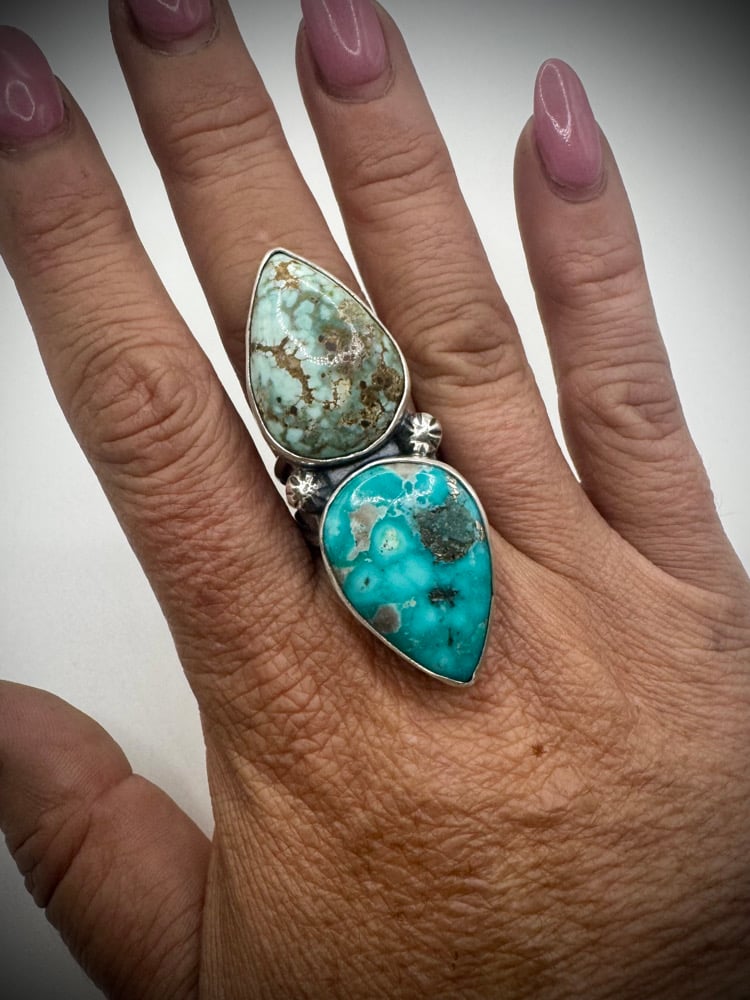 Image of Dry Creek 2 Stone Ring - Adjustable