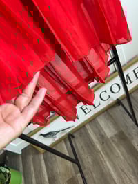 Image 4 of red pleated skirt