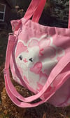 Sakura Cat Crossbody Tote Bag