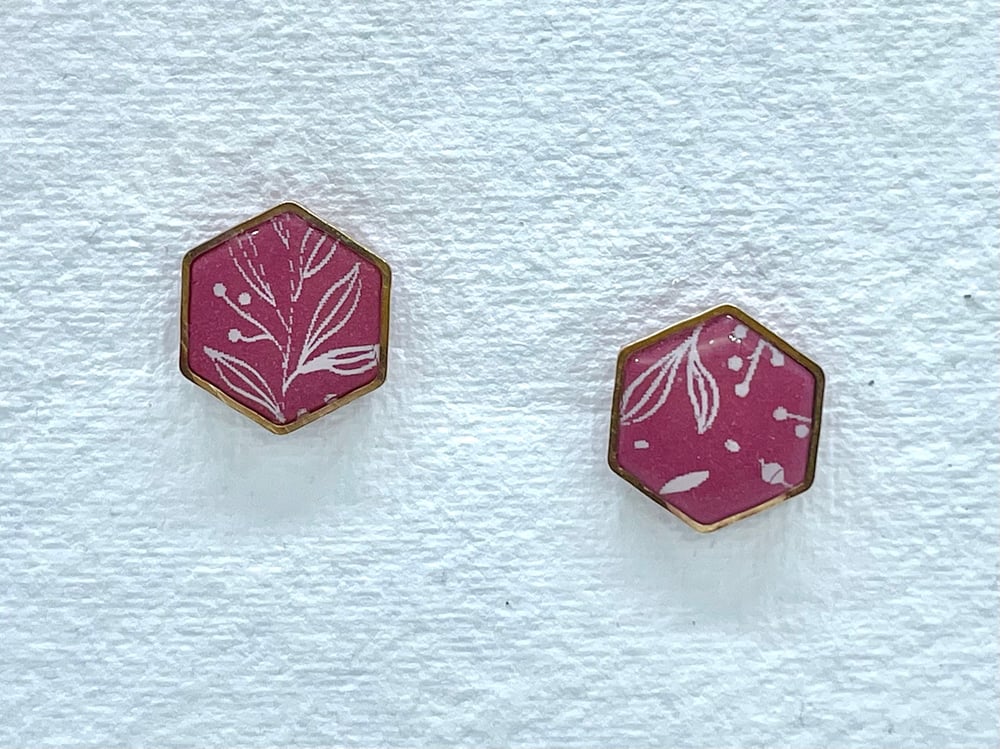 Image of Cranberry studs