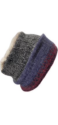 Image of Multicoloured and Grey Reversible Hat