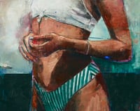 Image 1 of Painting / maleri / "Et øjeblik XII" / 120x150 cm