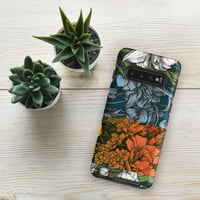 Image 3 of Art Nouveau Inspired Colorful Quartet Boho Hippie Floral Sketch Tough case for Samsung®