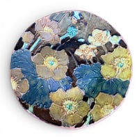 Image 3 of “Marsh marigold” reduction lustre wall plaque