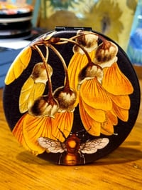 Image 1 of Pocket Mirror - Kowhai & Bee