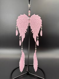 Image 4 of Pink Angel Wing Dreamcatcher